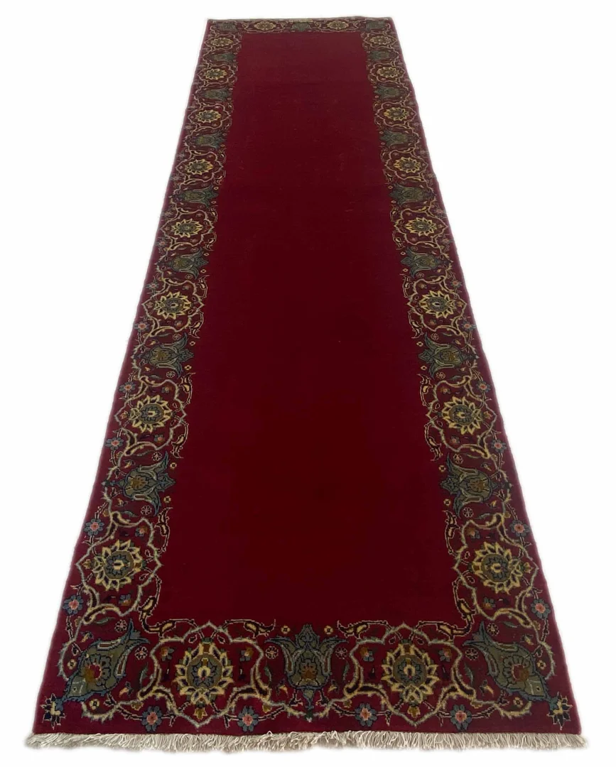Perserteppich Keshan 342 x 98 cm Wolle handgeknüpft