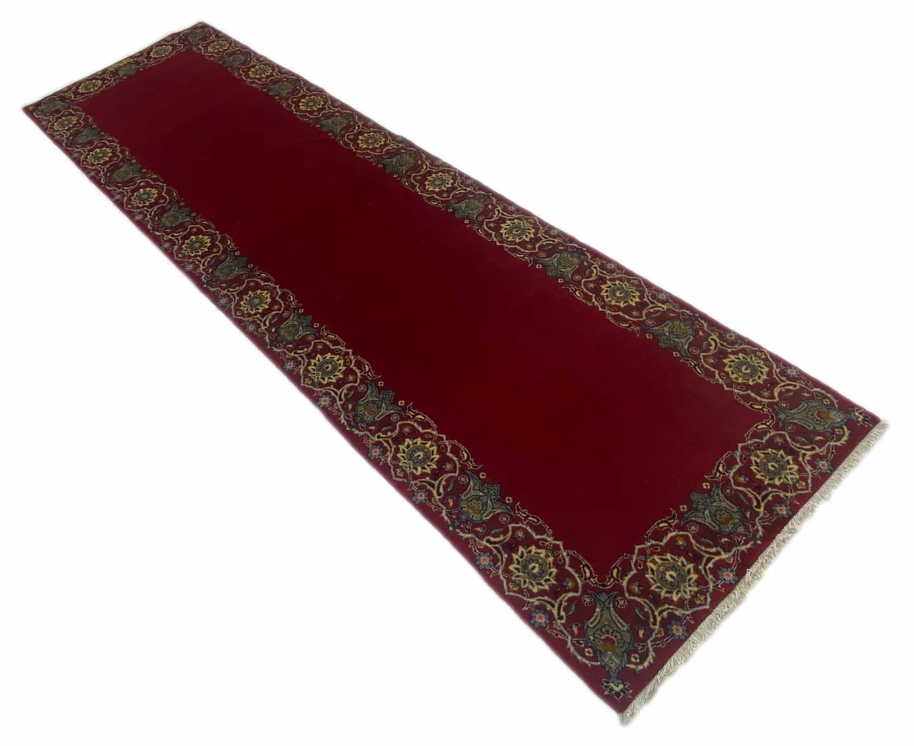 Perserteppich Keshan 342 x 98 cm Wolle handgeknüpft
