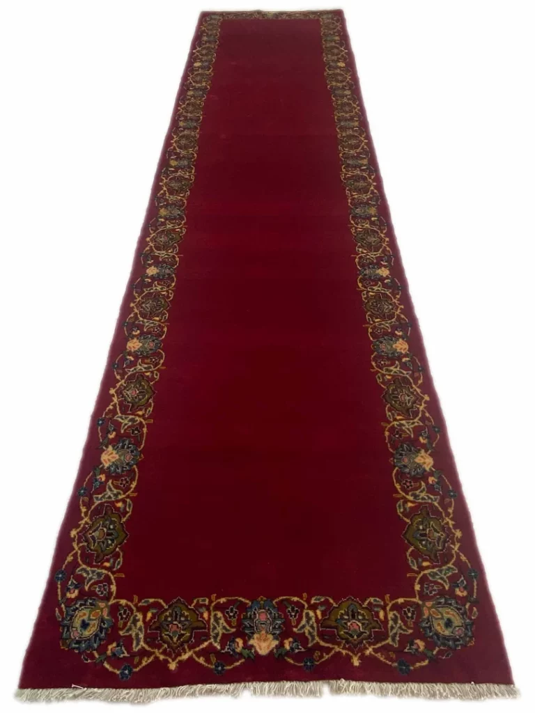 Perserteppich Keshan 382 x 96 cm Wolle handgeknüpft