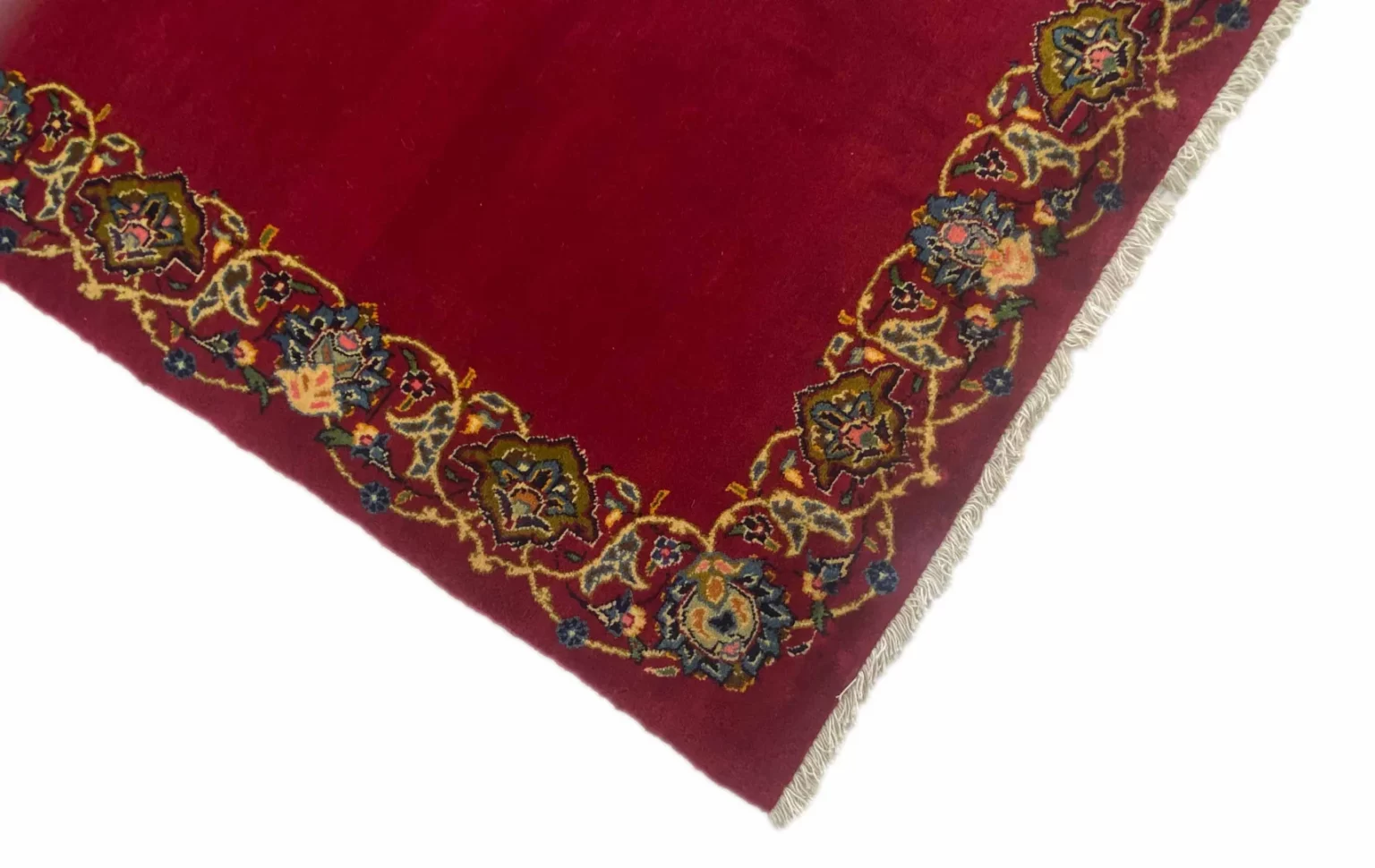 Perserteppich Keshan 382 x 96 cm Wolle handgeknüpft