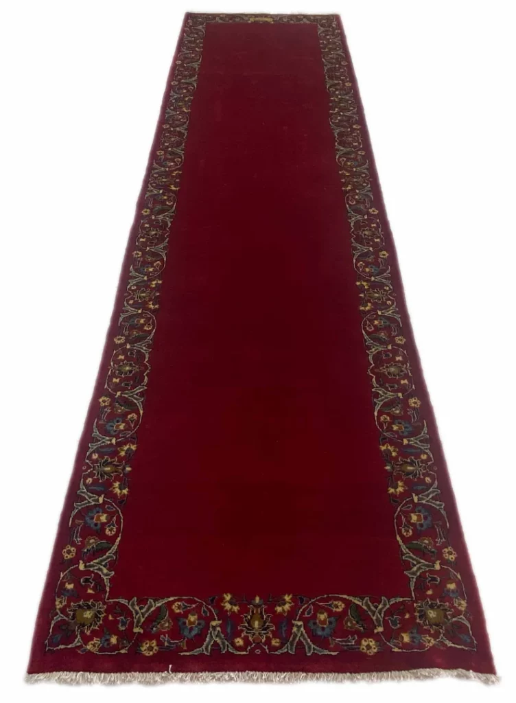 Perserteppich Keshan 359 x 97 cm Wolle handgeknüpft