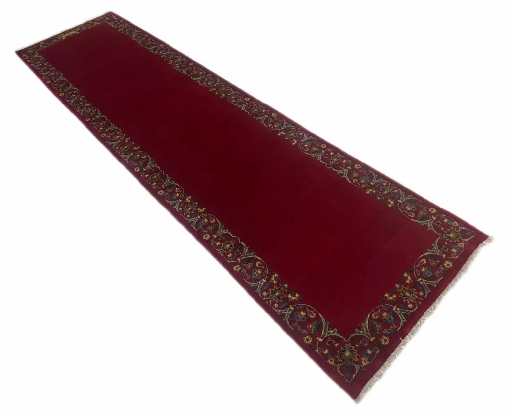 Perserteppich Keshan 359 x 97 cm Wolle handgeknüpft