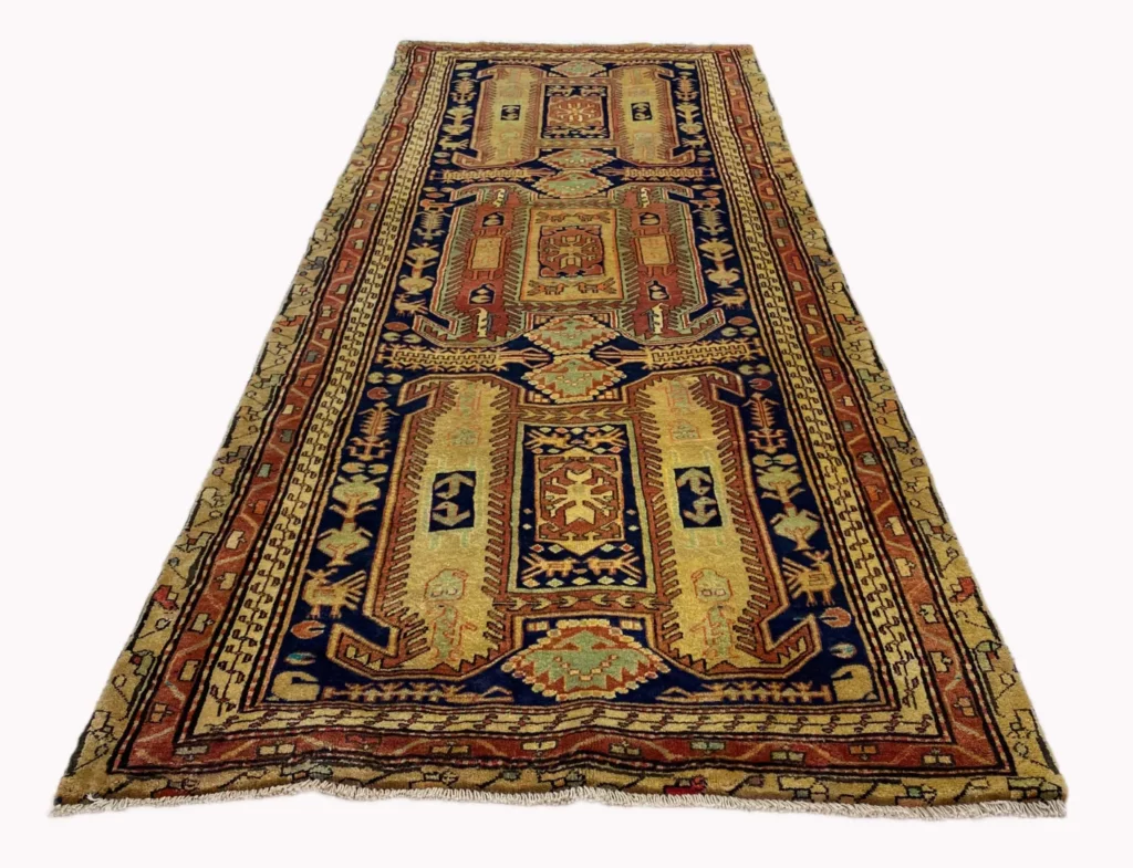 handgeknupfter-meshkin-orientteppich-282x120-cm-120000-knoten-1 Perserteppich Meshkin 282 x 120 cm Schafwolle handgeknüpft