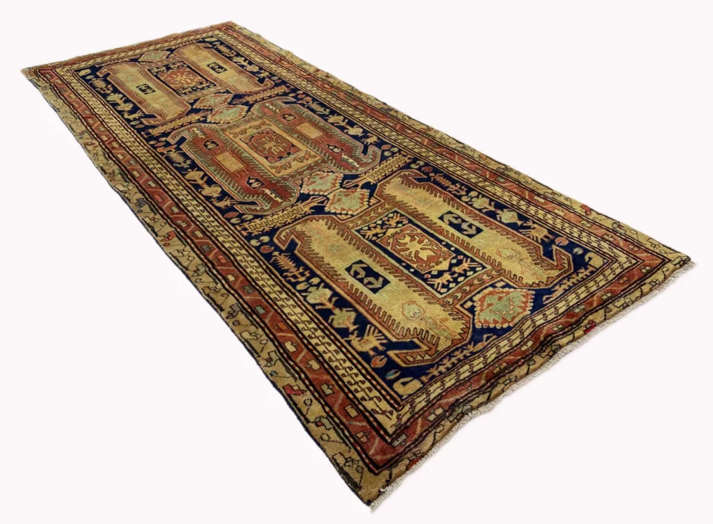 handgeknupfter-meshkin-orientteppich-282x120-cm-120000-knoten-2 Perserteppich Meshkin 282 x 120 cm Schafwolle handgeknüpft
