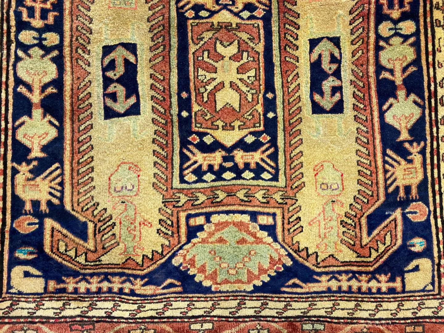 handgeknupfter-meshkin-orientteppich-282x120-cm-120000-knoten-6 Perserteppich Meshkin 282 x 120 cm Schafwolle handgeknüpft