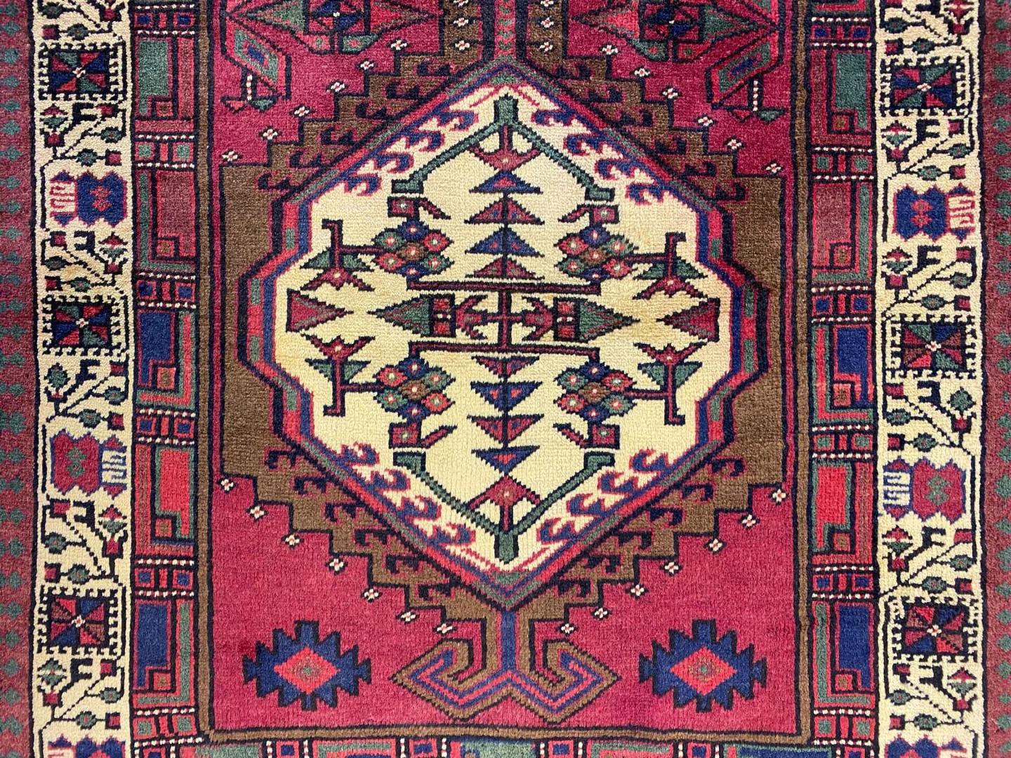 Perserteppich Meshkin 315 x 100 cm Wolle handgeknüpft