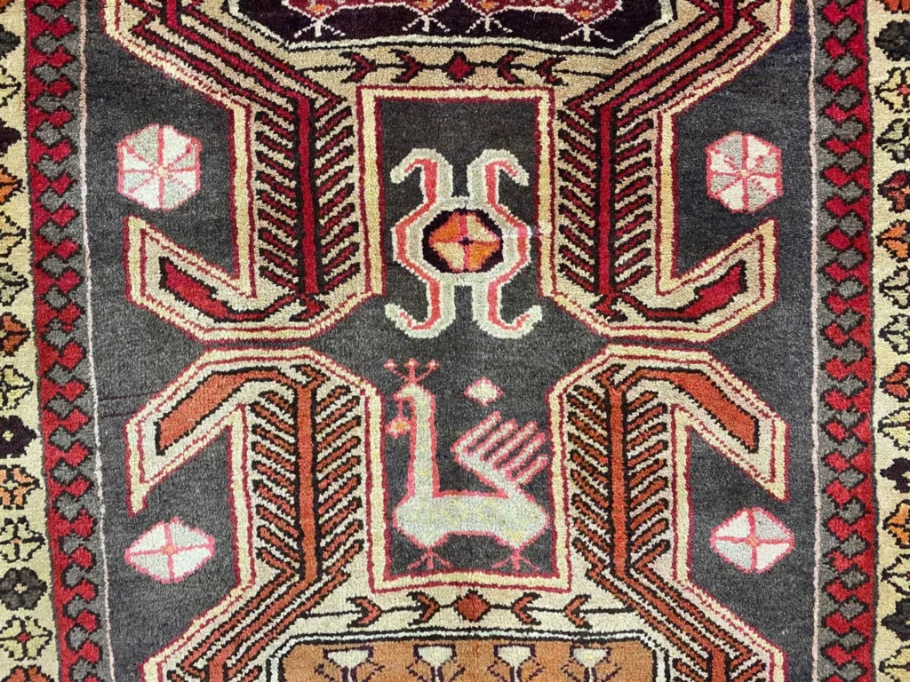 Perserteppich Meshkin 317 x 113 cm Schafwolle handgeknüpft