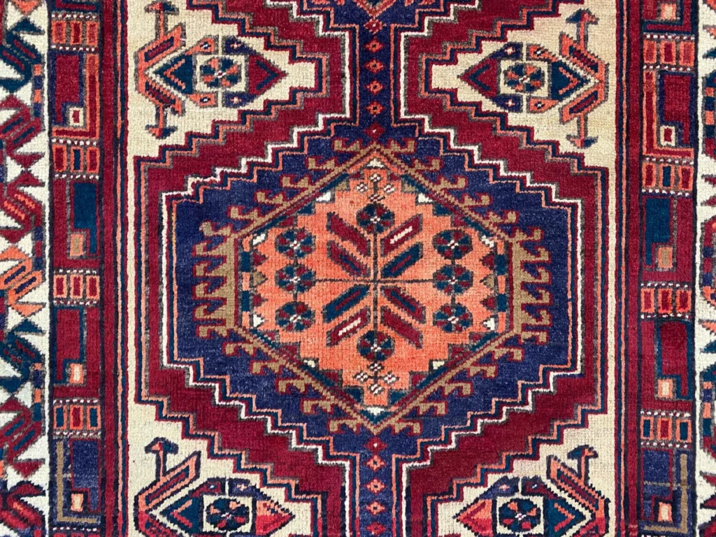 Perserteppich Meshkin 332 x 110 cm Schafwolle handgeknüpft