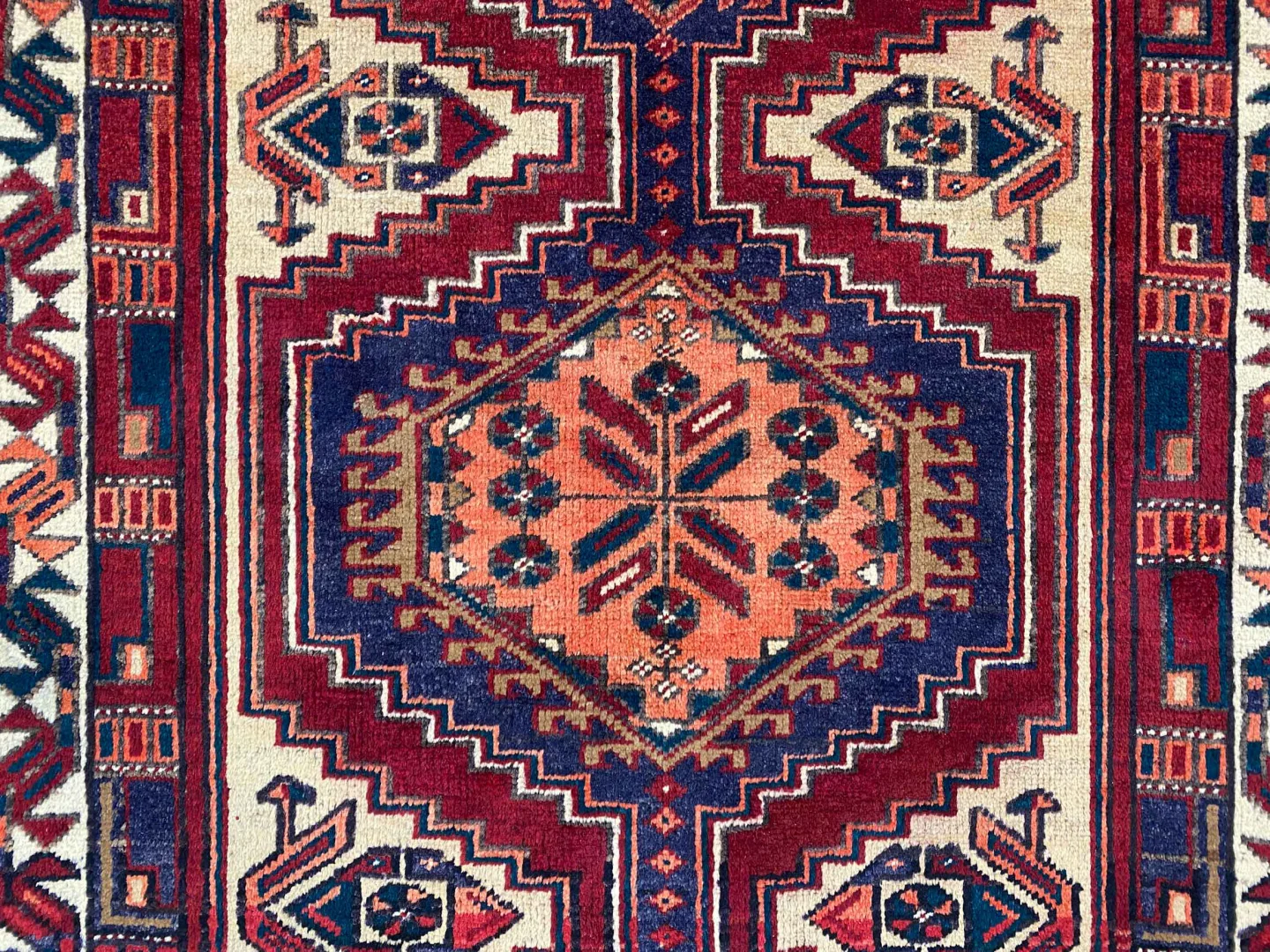 Perserteppich Meshkin 332 x 110 cm Schafwolle handgeknüpft