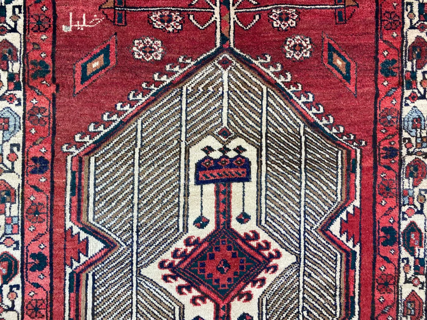 Perserteppich Meshkin 334 x 103 cm Wolle handgeknüpft