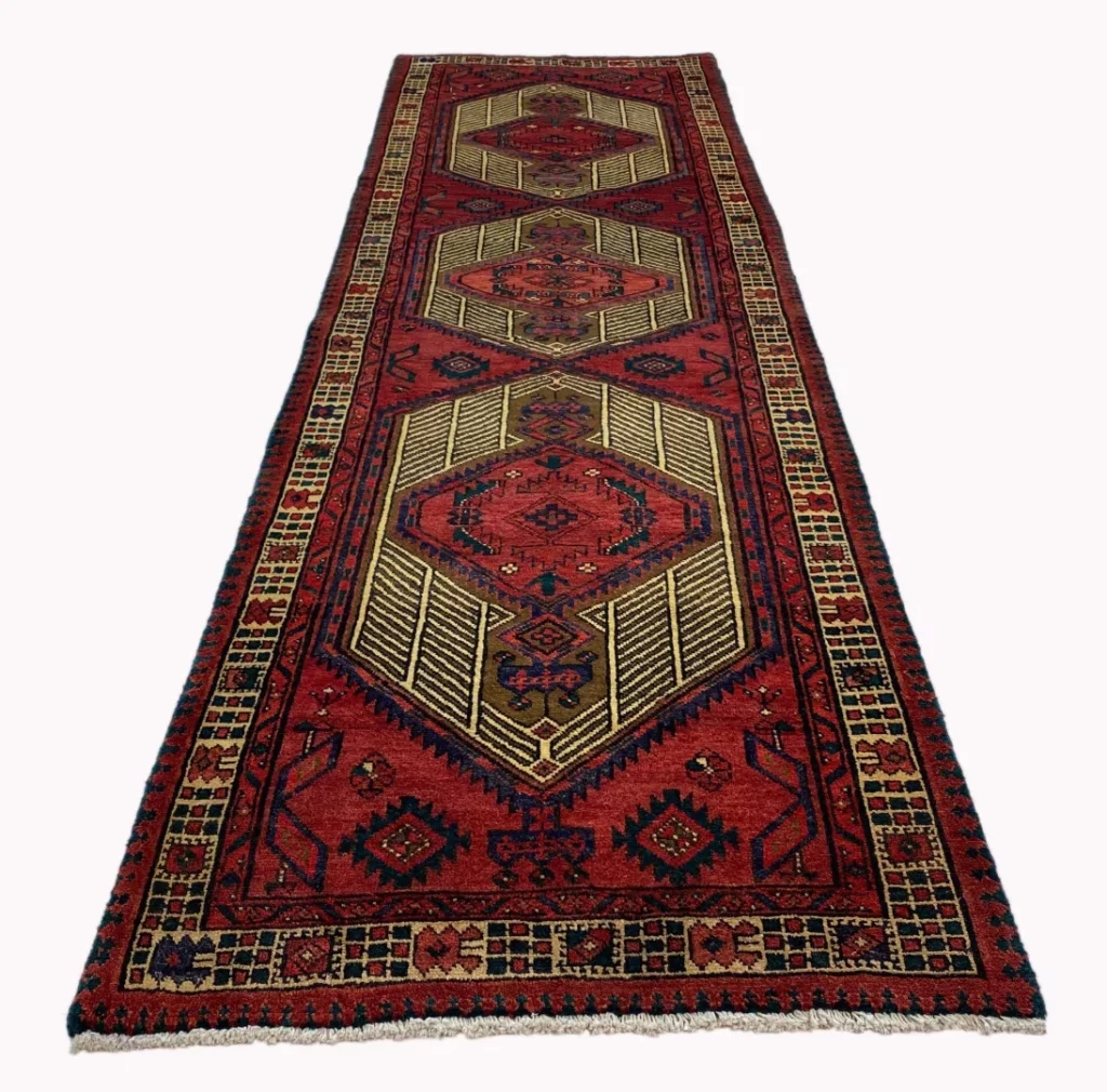 Perserteppich Ardabil 340 x 105 cm Wolle handgeknüpft