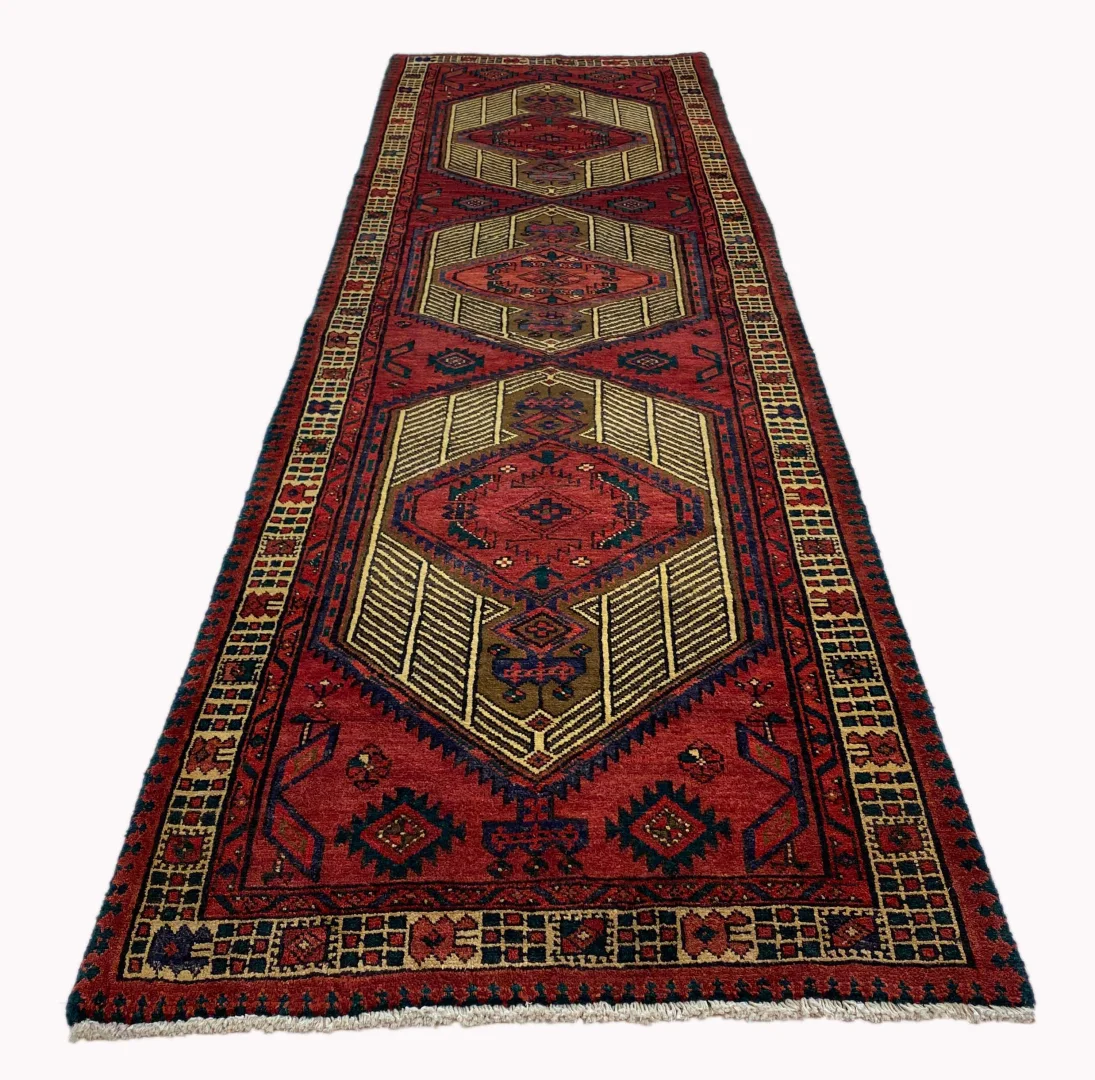 Perserteppich Ardabil 340 x 105 cm Wolle handgeknüpft