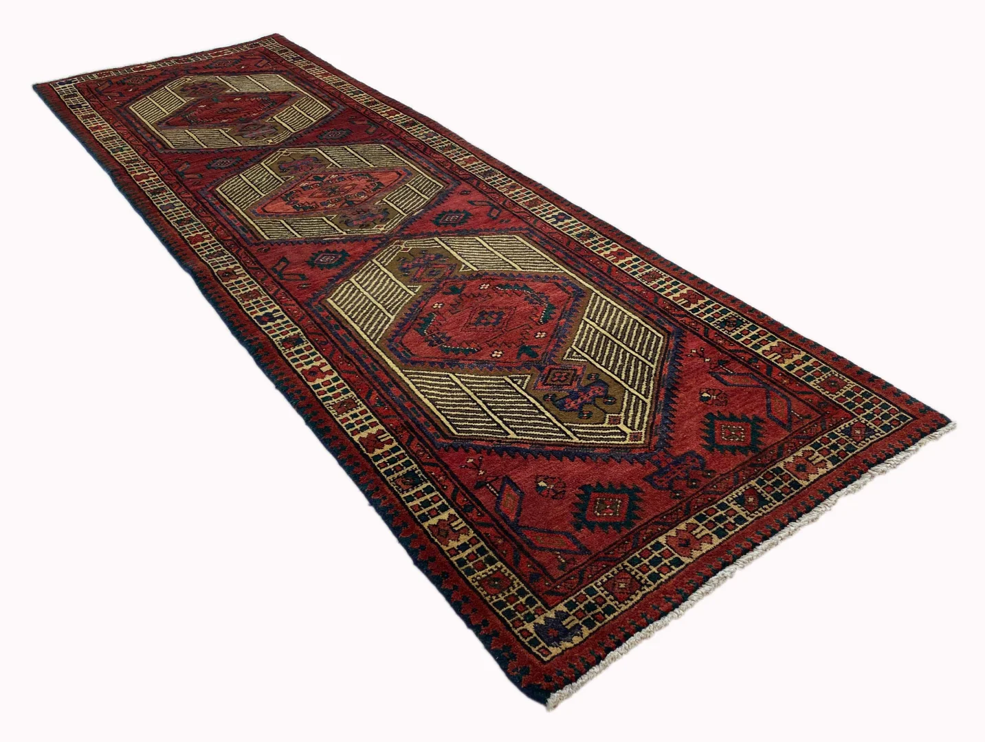 Perserteppich Ardabil 340 x 105 cm Wolle handgeknüpft