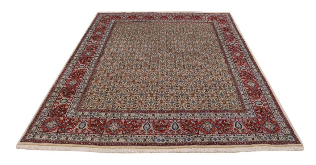 Perserteppich Moud 247 x 193 cm Schafwolle handgeknüpft