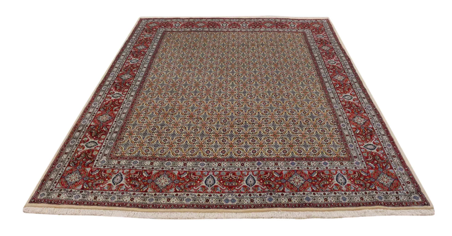 Perserteppich Moud 247 x 193 cm Schafwolle handgeknüpft
