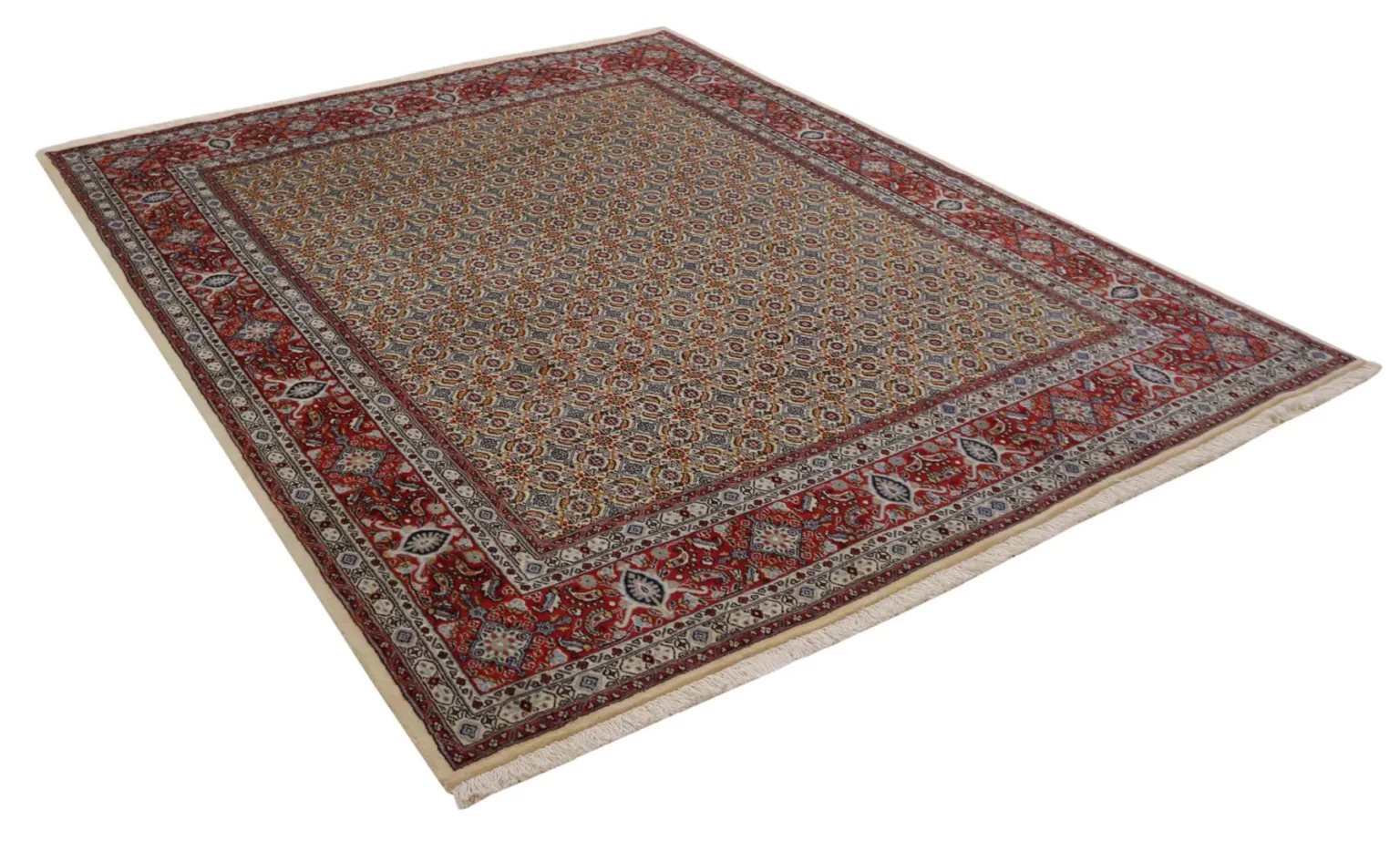 Perserteppich Moud 247 x 193 cm Schafwolle handgeknüpft