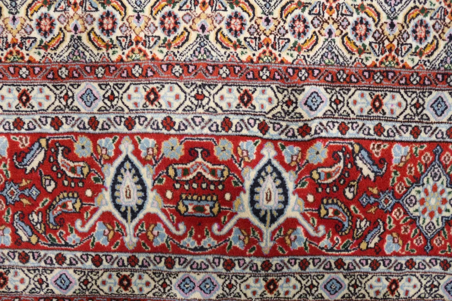Perserteppich Moud 247 x 193 cm Schafwolle handgeknüpft