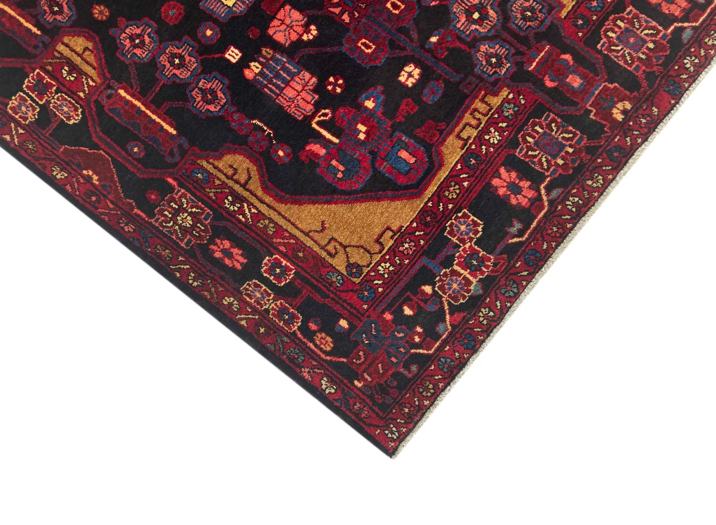 Perserteppich Nahawand 243 x 166 cm Wolle handgeknüpft