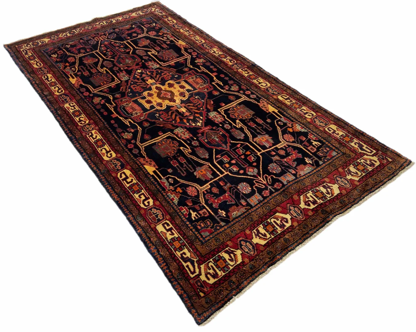 Perserteppich Nahawand 286 x 160 cm Wolle handgeknüpft