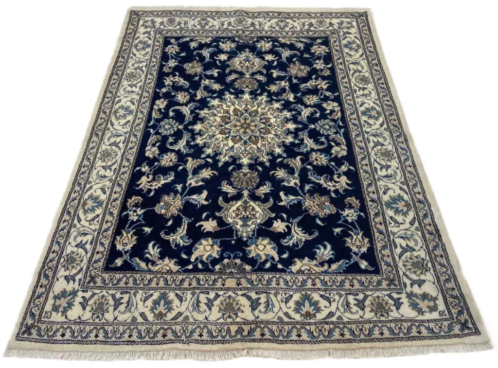 Perserteppich Nain 210 x 152 cm Wolle handgeknüpft