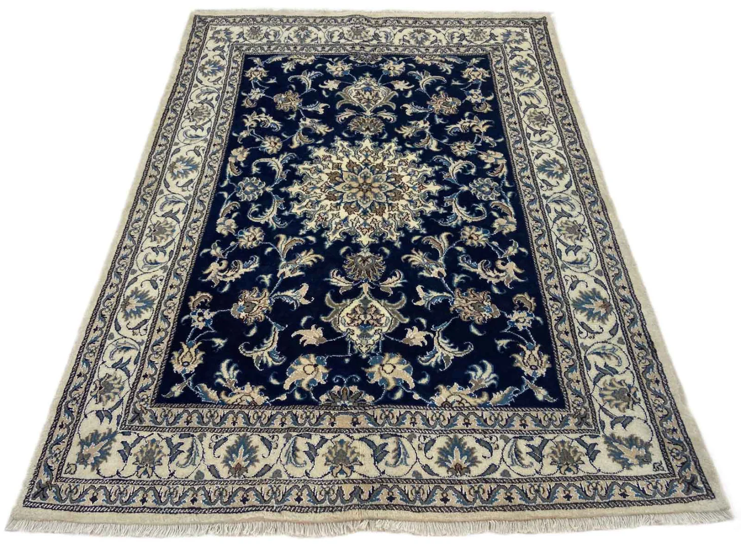 Perserteppich Nain 210 x 152 cm Wolle handgeknüpft