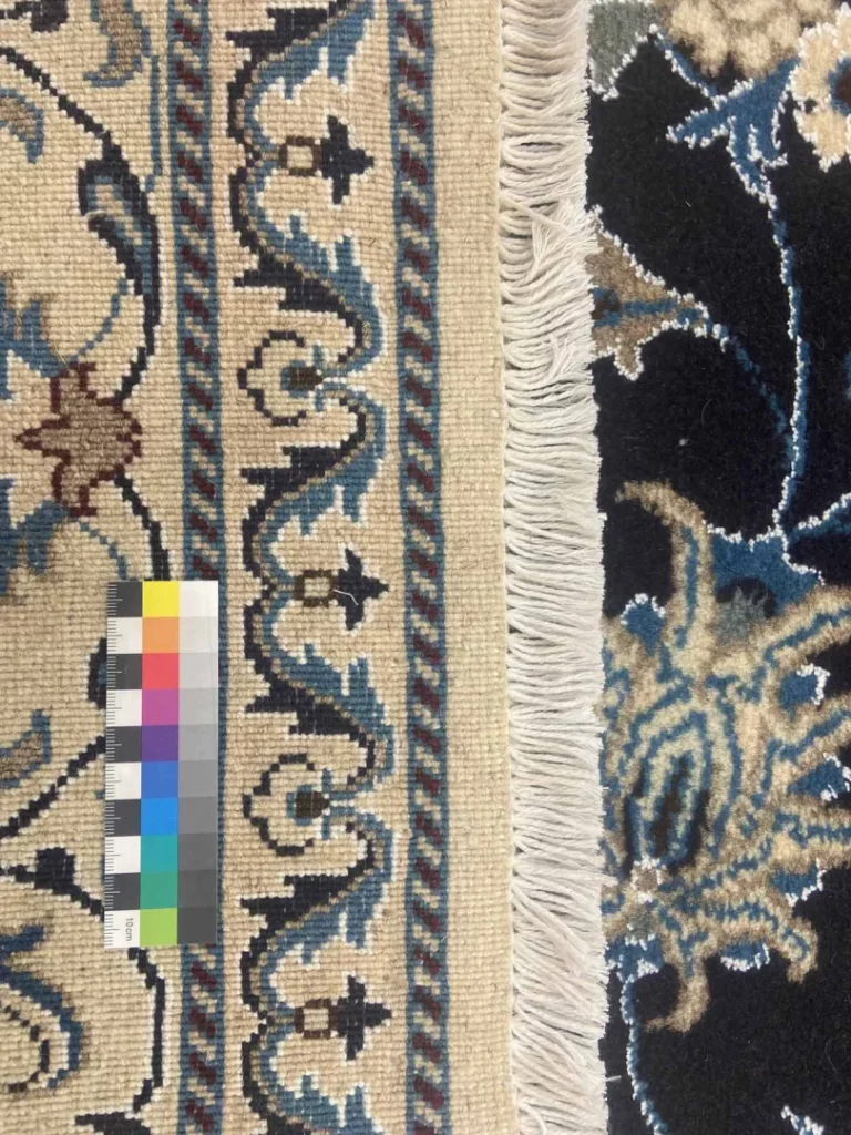 Perserteppich Nain 244 x 163 cm Wolle Seide handgeknüpft