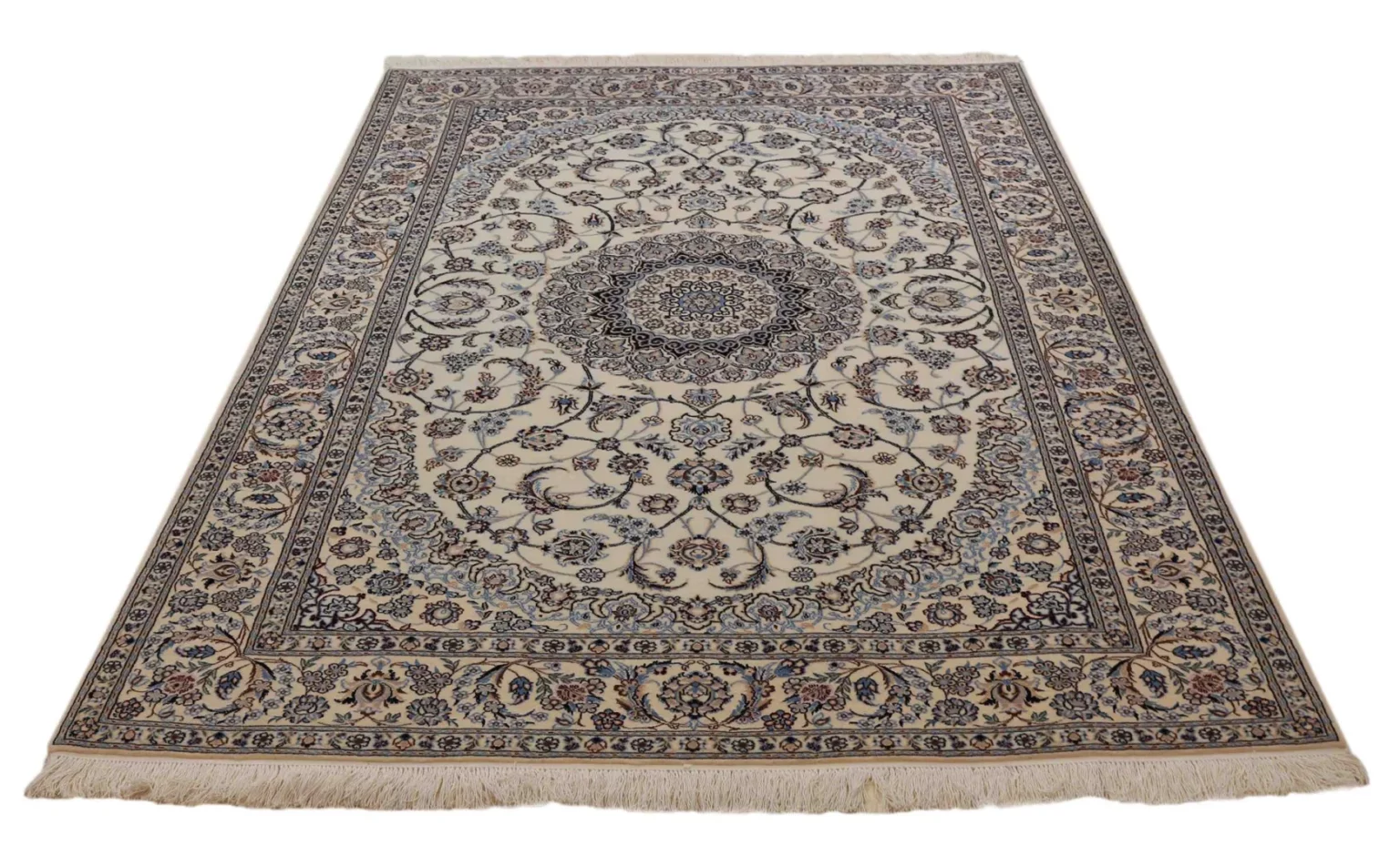 Perserteppich Nain 240 x 152 cm Wolle handgeknüpft