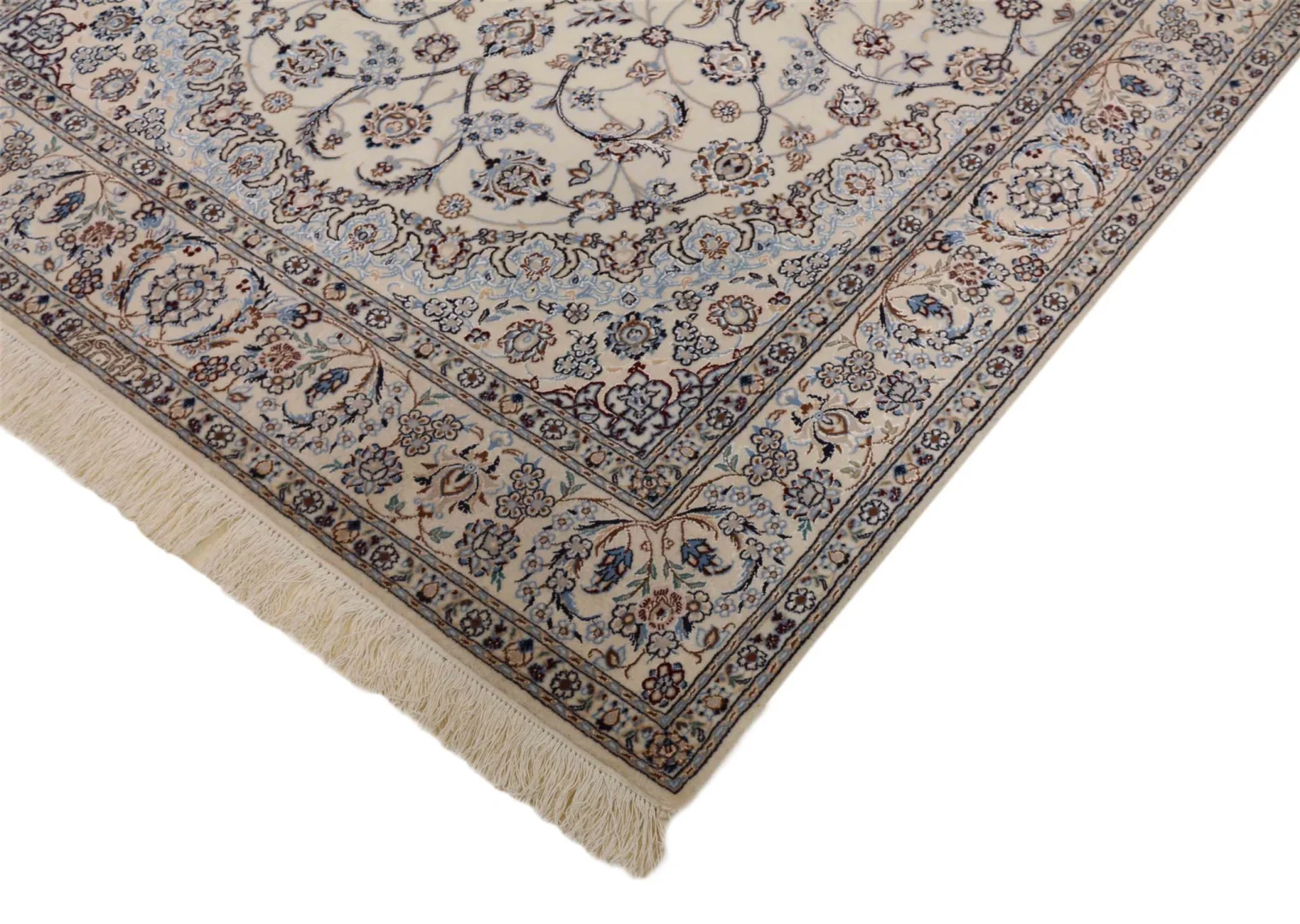 Perserteppich Nain 240 x 152 cm Wolle handgeknüpft