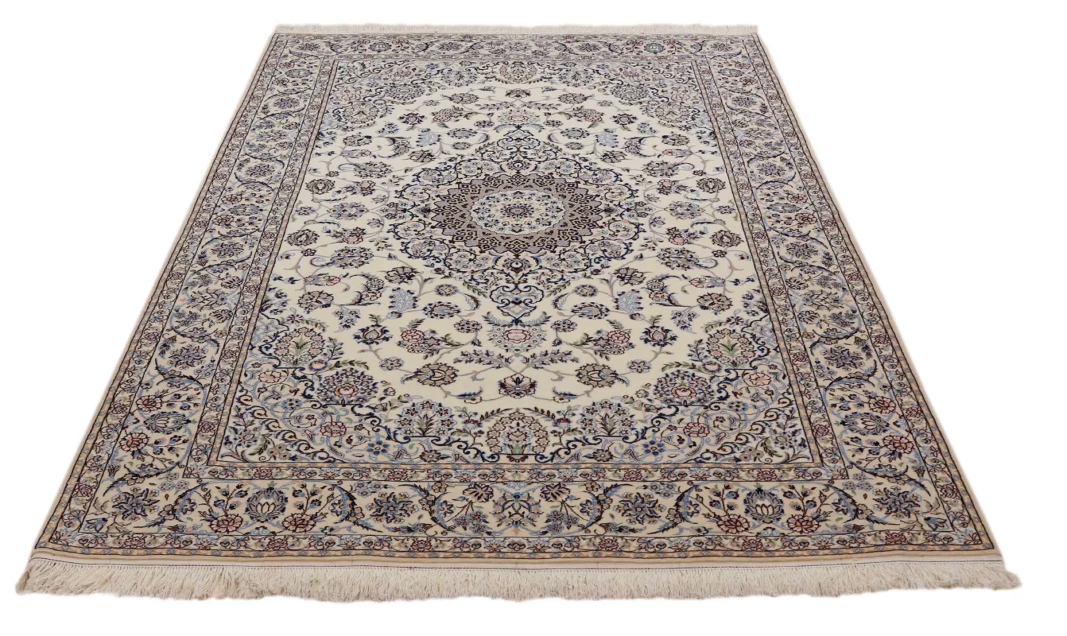 Perserteppich Nain 242x153 cm Wolle handgeknüpft