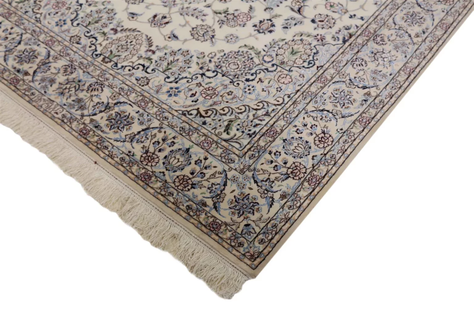 Perserteppich Nain 242x153 cm Wolle handgeknüpft
