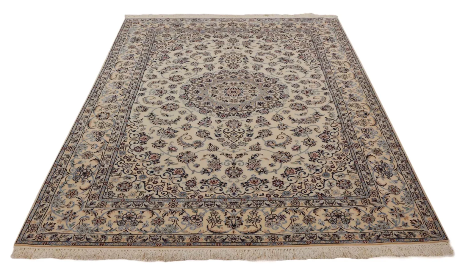 Perserteppich Nain 245 x 163 cm Wolle handgeknüpft