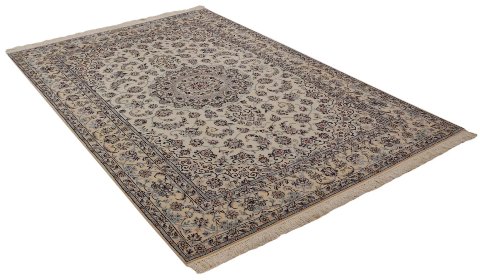 Perserteppich Nain 245 x 163 cm Wolle handgeknüpft