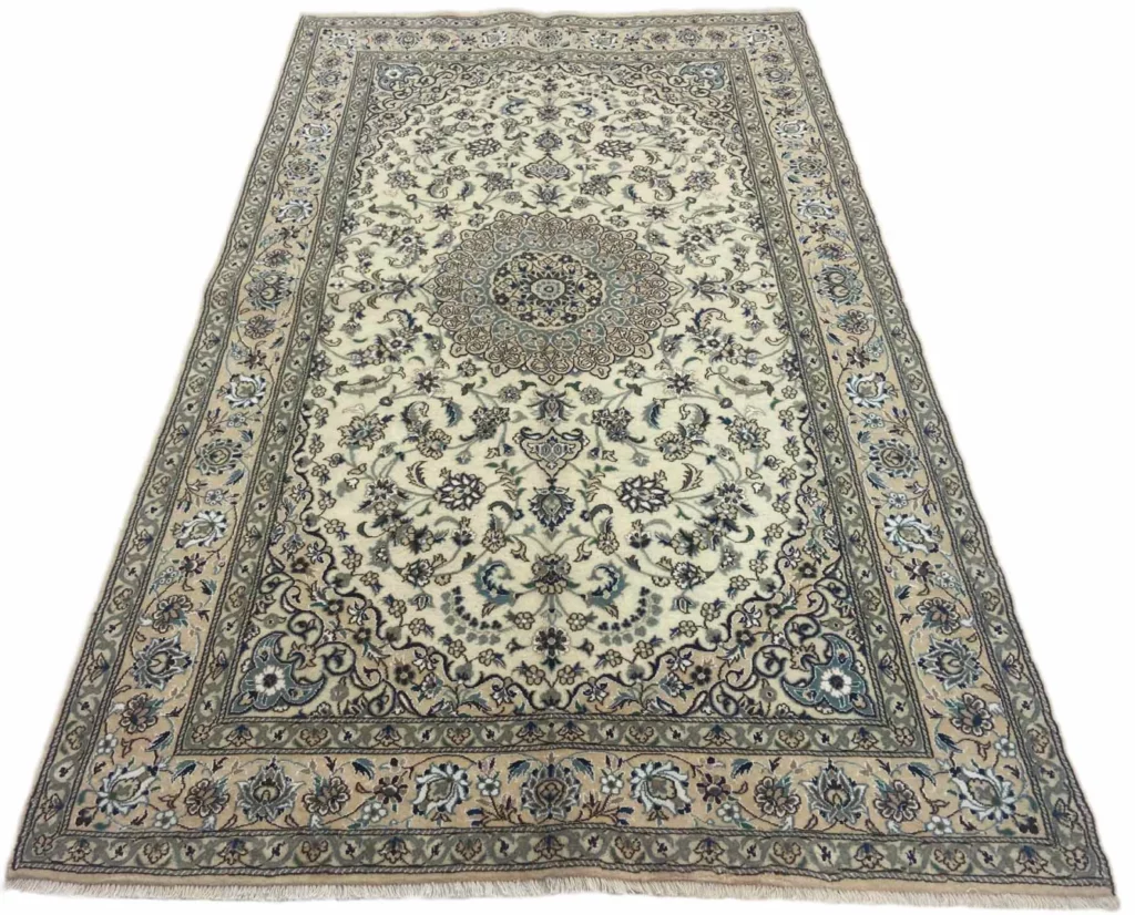 Perserteppich Nain 247 x 152 cm Wolle handgeknüpft
