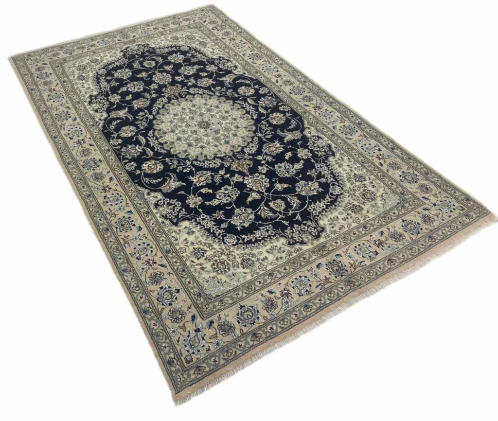 Perserteppich Nain 253 x 156 cm Wolle handgeknüpft