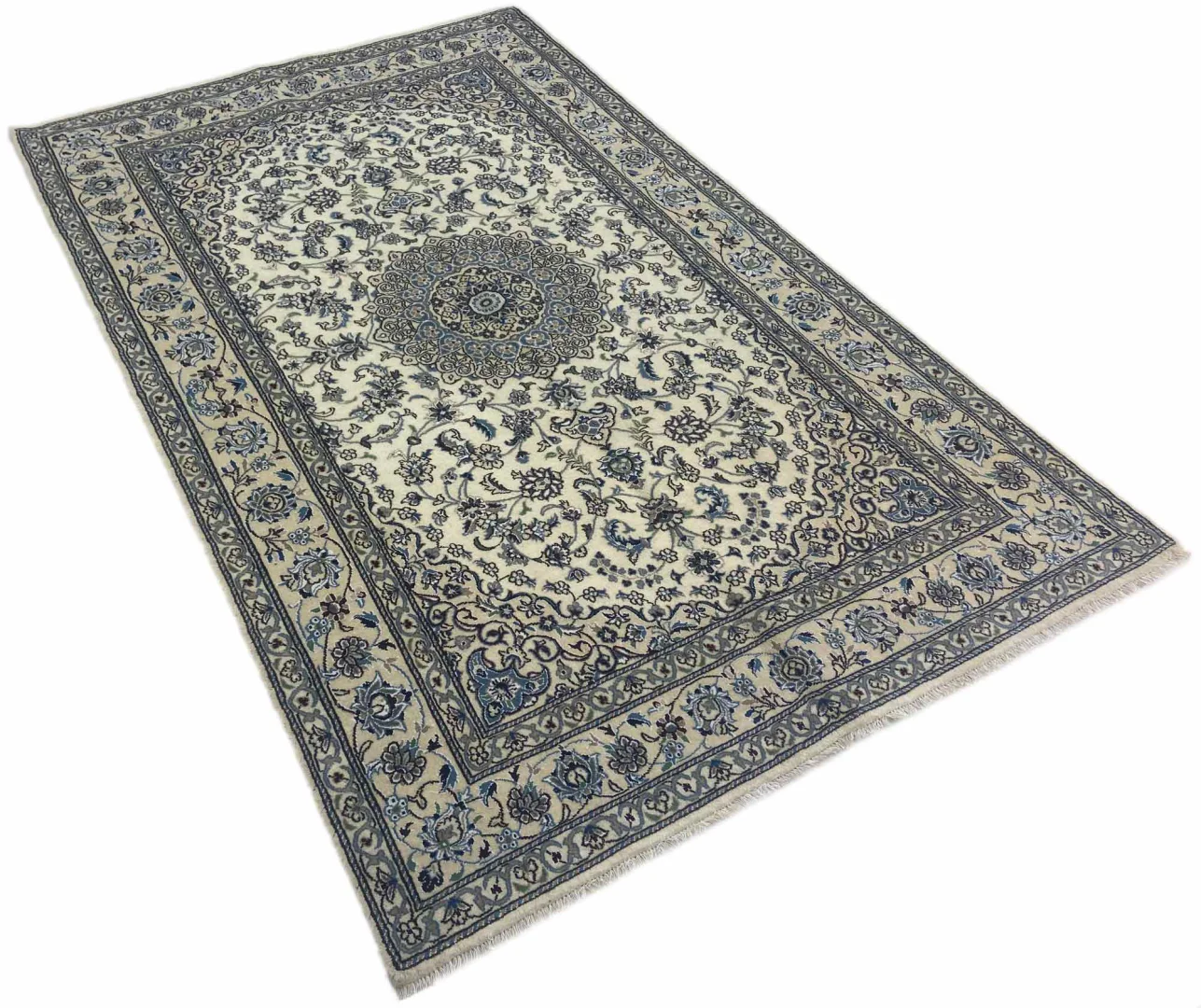 Perserteppich Nain 255x157 cm Wolle handgeknüpft