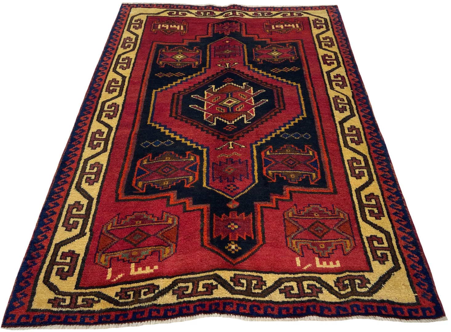 Perserteppich Shiraz 202x150 cm Schurwolle handgeknüpft
