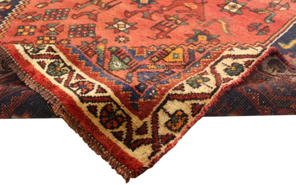 Perserteppich Shiraz 246 x 155 cm Wolle handgeknüpft