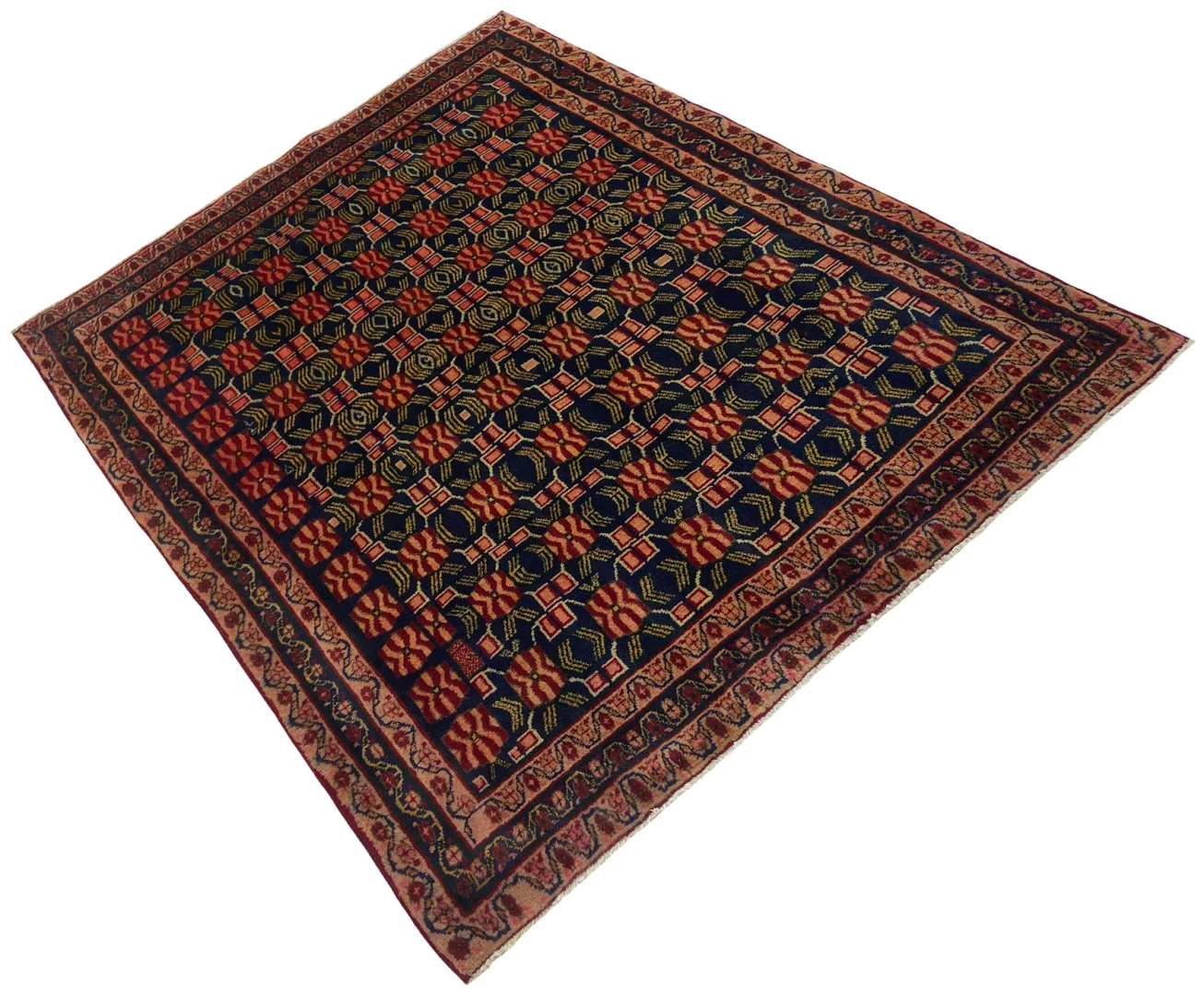 Perserteppich Sirjan 200 x 151 cm Wolle handgeknüpft
