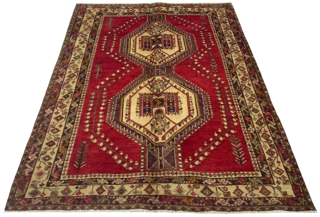 Perserteppich Sirjan 206 x 159 cm Wolle handgeknüpft