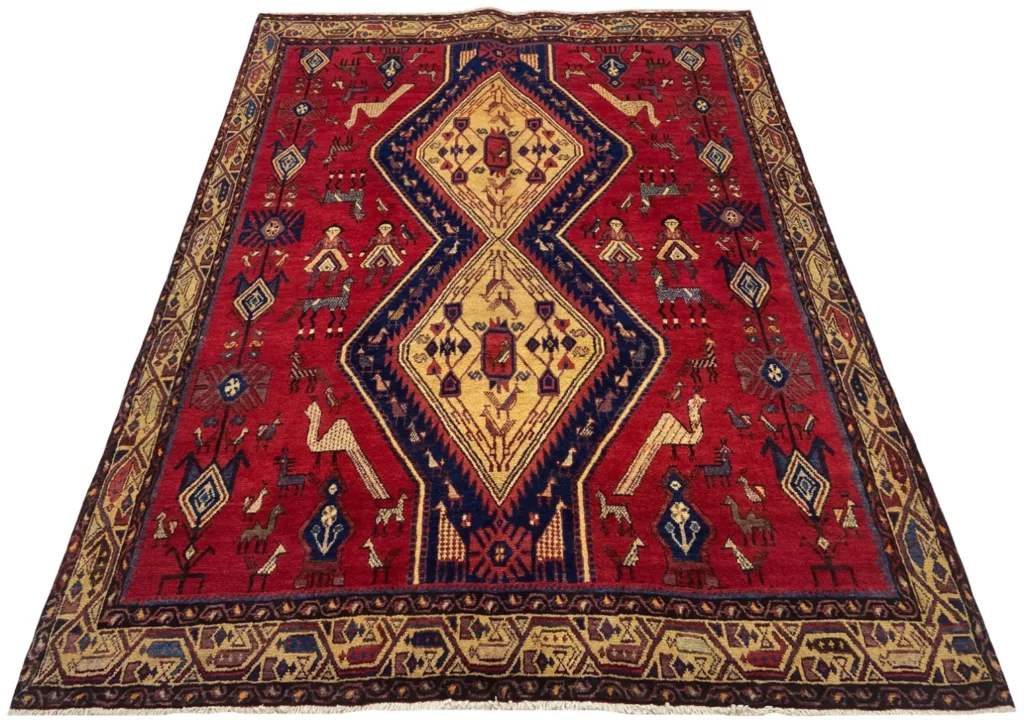 Perserteppich Sirjan 208 x 153 cm Wolle handgeknüpft