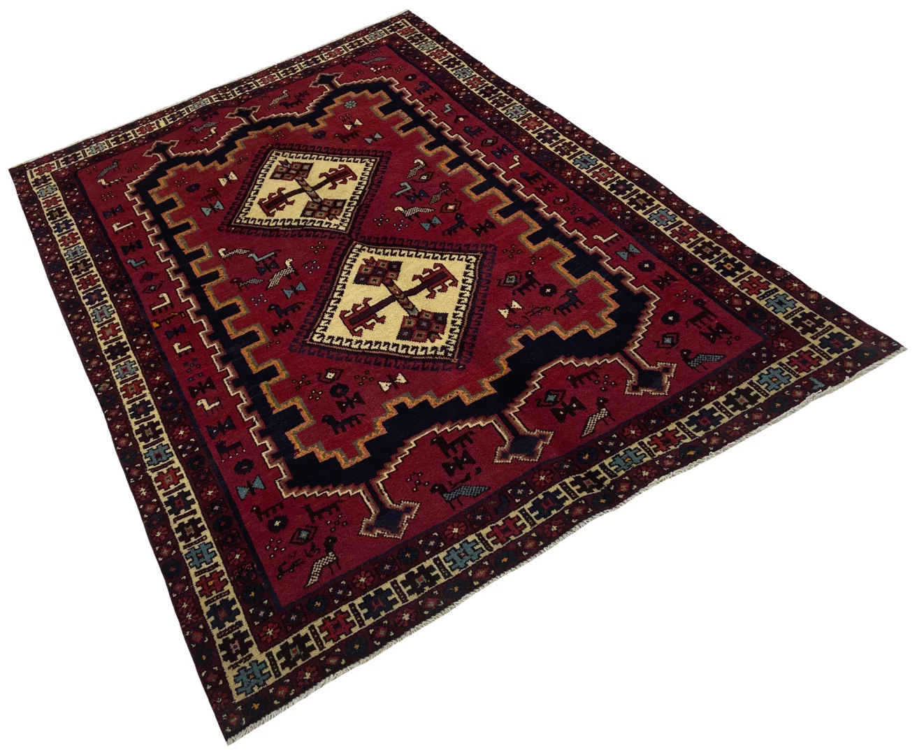 Perserteppich Sirjan 214 x 150 cm handgeknüpft