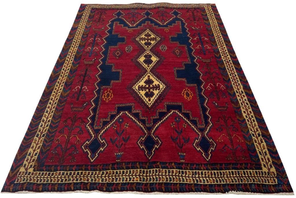 Perserteppich Sirjan 220 x 155 cm Wolle handgeknüpft