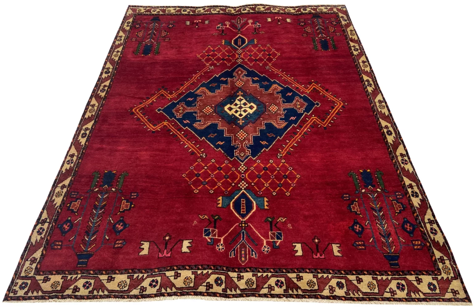 Perserteppich Sirjan 223 x 170 cm Wolle handgeknüpft