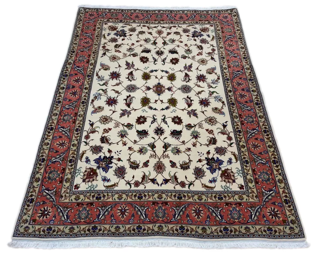 Perserteppich Täbris 206 x 150 cm Wolle handgeknüpft