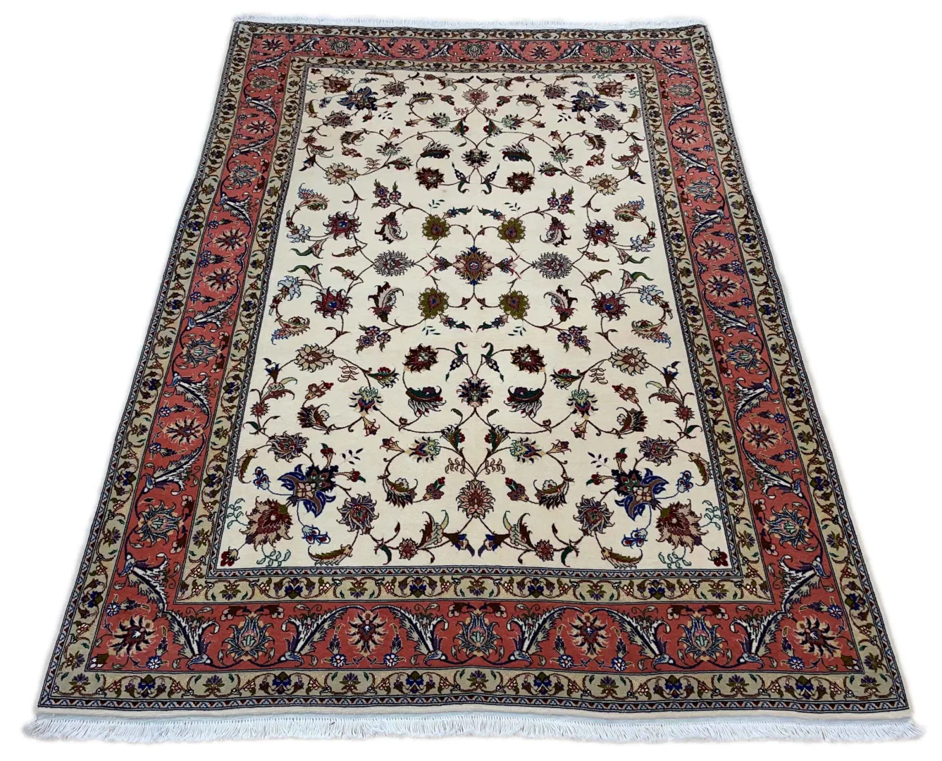 Perserteppich Täbris 206 x 150 cm Wolle handgeknüpft