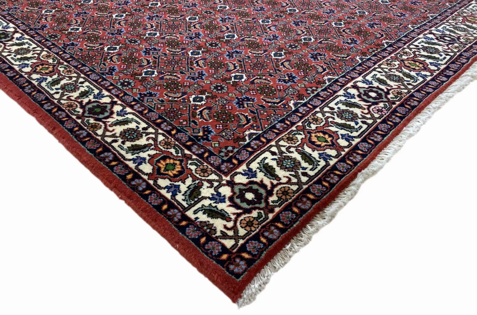 Perserteppich Zandschan 219 x 142 cm Baumwolle handgeknüpft