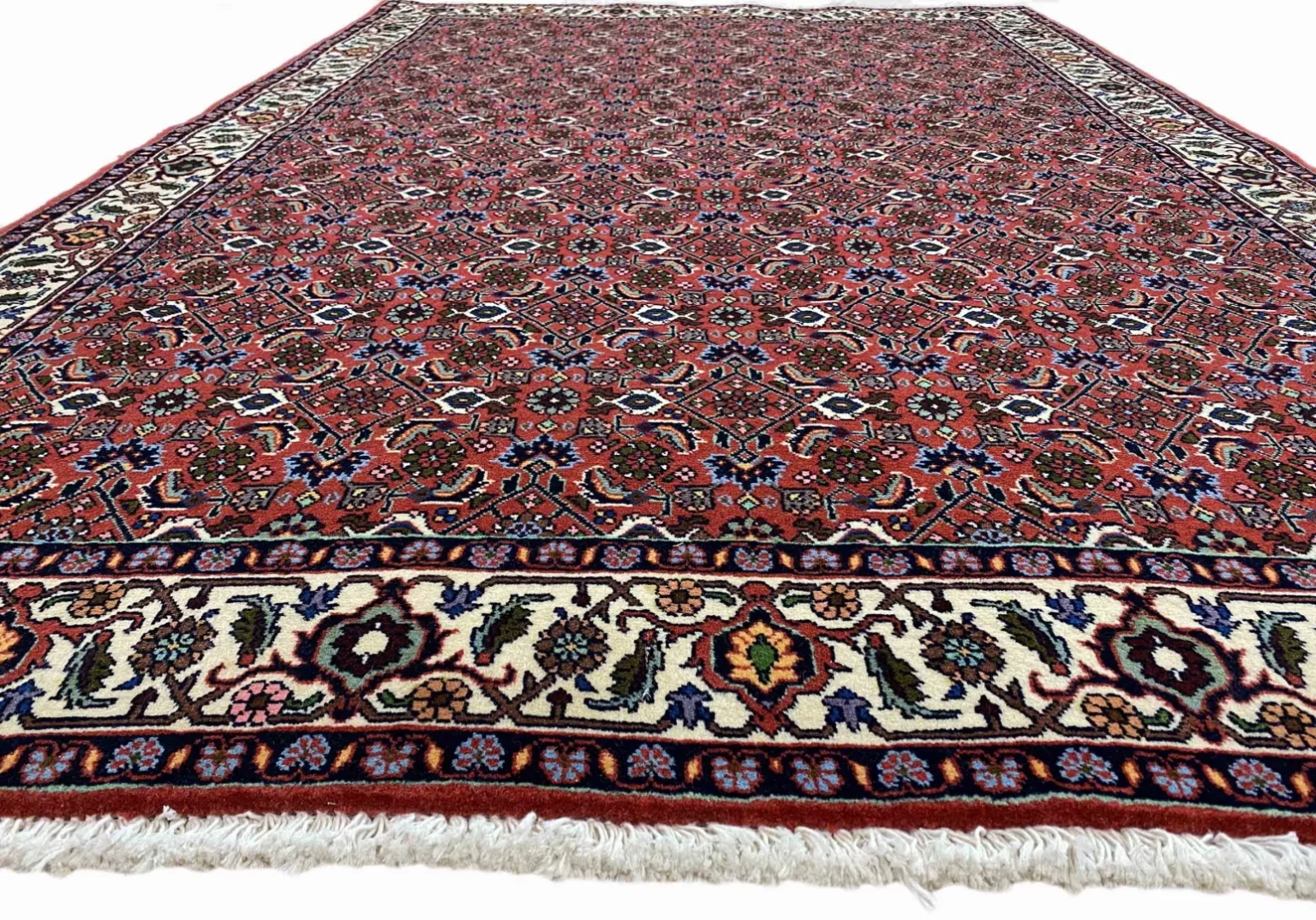 Perserteppich Zandschan 219 x 142 cm Baumwolle handgeknüpft