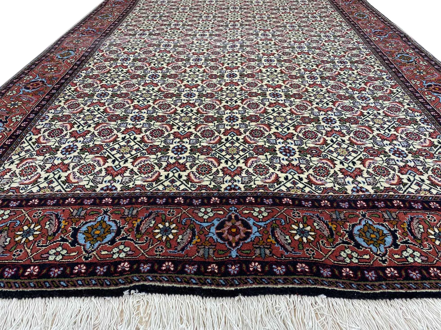 zandschan-orientteppich-235x142-cm-380000-knoten-handgeknupft-3 Perserteppich Zandschan 235x142 cm Baumwolle handgeknüpft