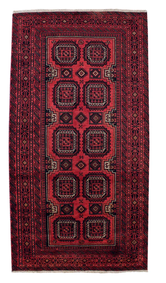 Orientteppich Belutsch 206 x 106 cm Wolle handgeknüpft