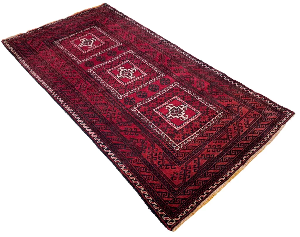 Orientteppich Balutsch 186 x 97 cm Wolle handgeknüpft